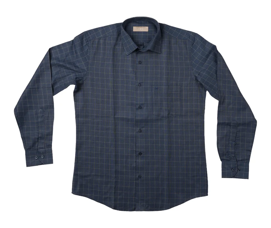 The example shirt, photographed flat