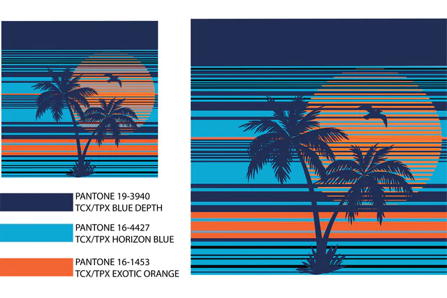 The print broken into its separations