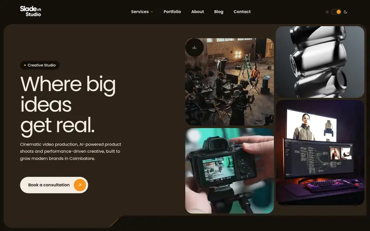 Slade In Studio — home page